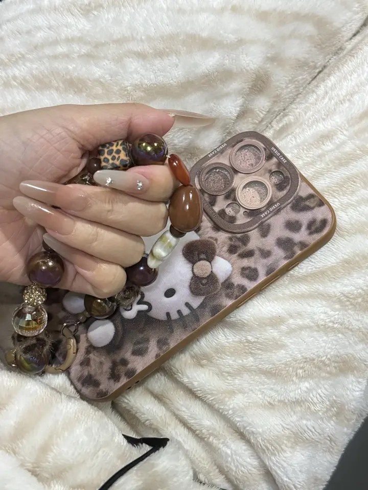 iPhone beads series | Hello Kitty Liquid Silicone Phone Case
