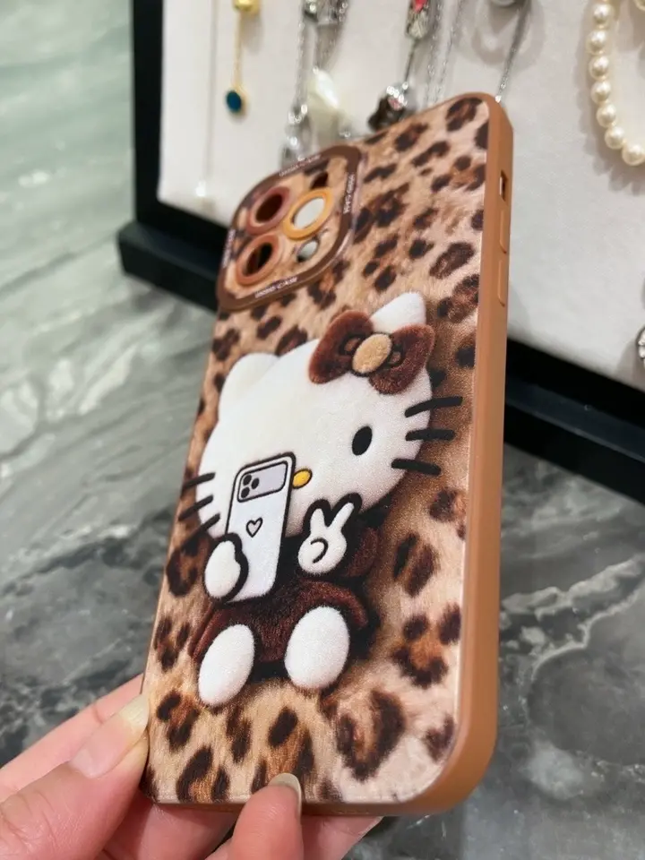iPhone beads series | Hello Kitty Liquid Silicone Phone Case