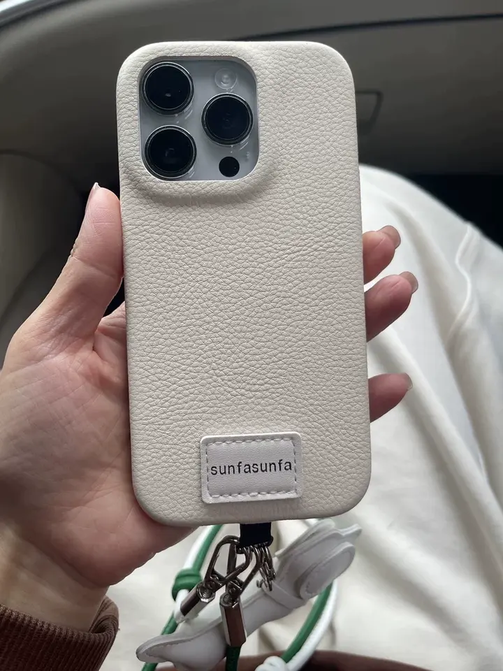 iPhone Lanyard Series | Genuine Leather Phone Case with Free Dachshund Pendant