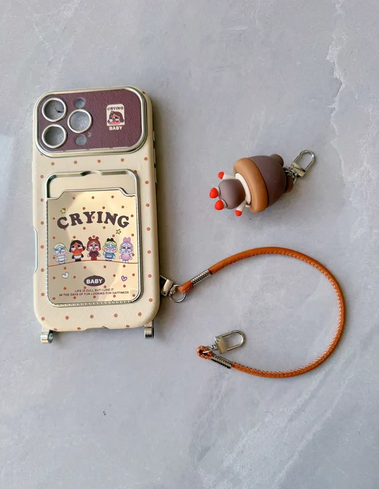 iPhone Lanyard Series | Cartoon Phone Case with a Keychain