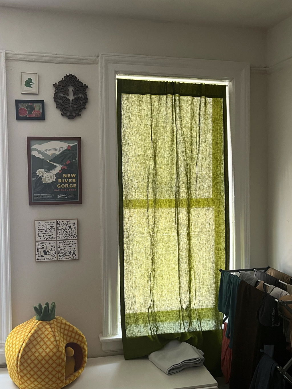 Linen Curtain with Multi Purpose Tape