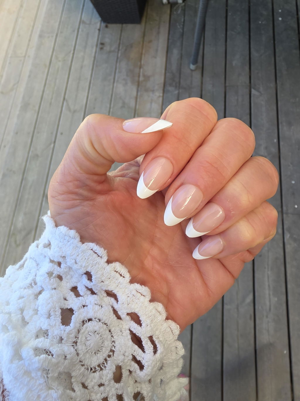 Classic French Tip Short Almond