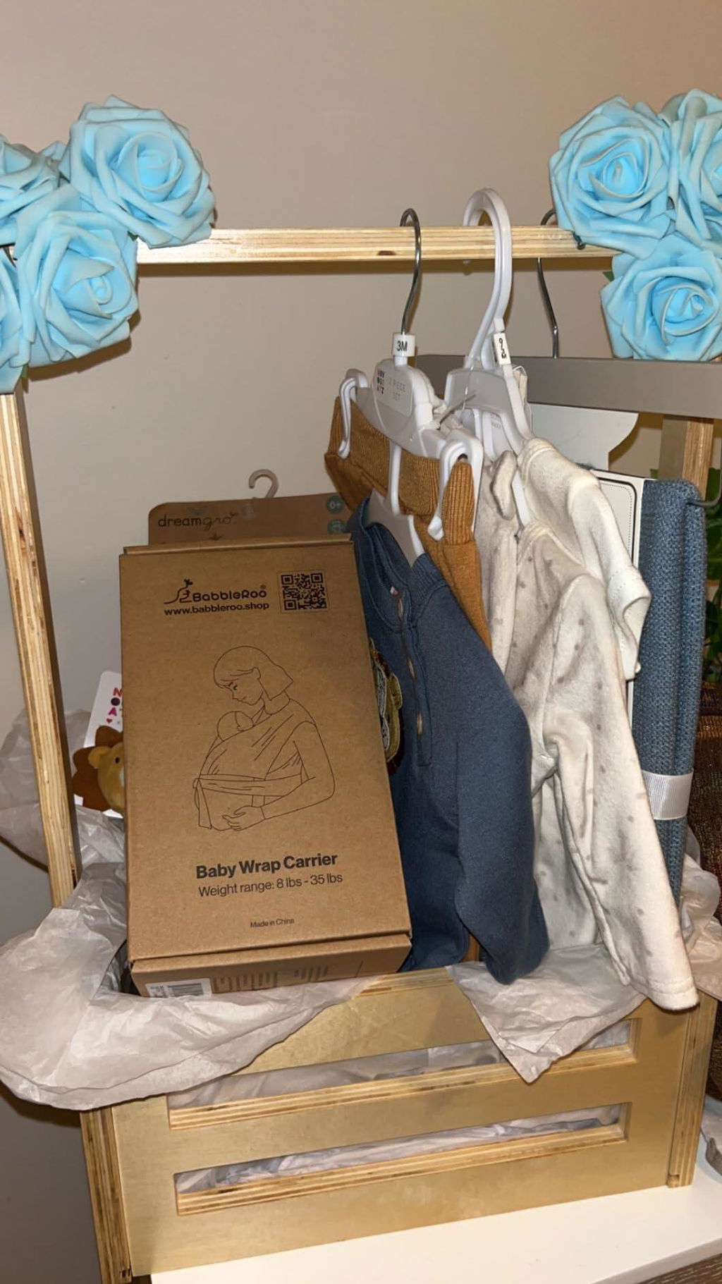 Babbleroo Baby Wrap Carrier Hands-Free Carrier Perfect Baby Shower Gift