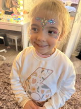 Personalised 6th Birthday Boho Rainbow Floral Sweatshirt for Kids