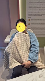 Feed Anywhere Nursing Cover - Houndstooth Neutral