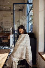 Feed Anywhere Nursing Cover - Houndstooth Neutral