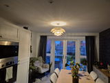 Lightsin Multi-tiered rattan pendant lamp