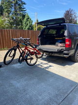 Lolo Racks 4 bike rack for 2" inch hitch with standard pull pin tilting
