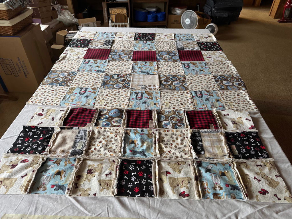 Puppy Paws Bone Fabric Yard