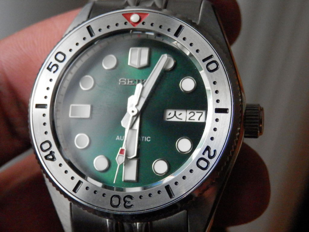 SKX013 Steel Bezel Insert (Flat) - BGW9 - Red SKX - Lucius Atelier