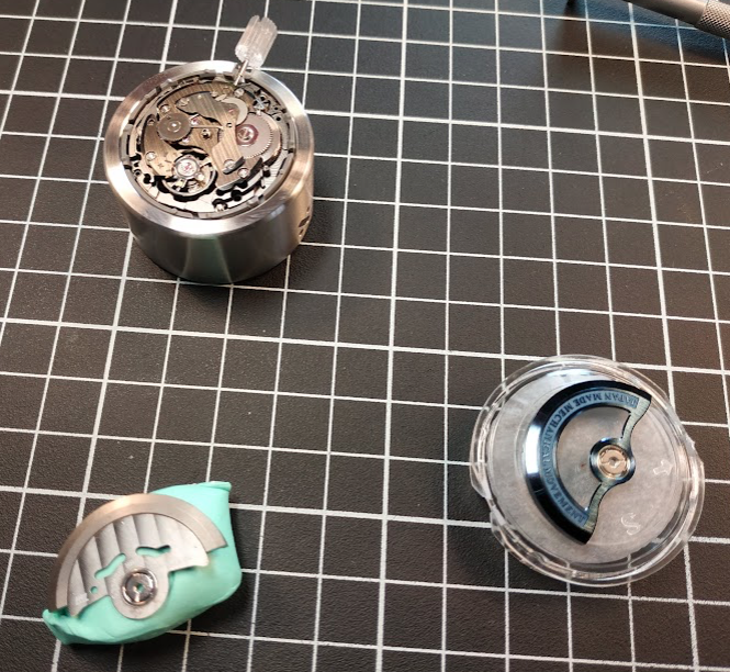 Seiko NH72 Skeleton Movement — Ruthenium | Lucius Atelier