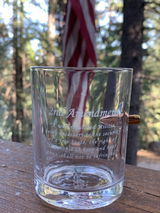2nd Amendment .308 Bullet Whiskey Glass