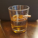 2nd Amendment .308 Bullet Whiskey Glass