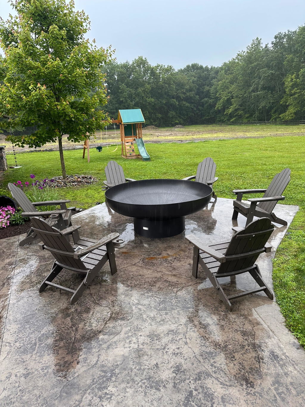 Miranda Foldable Adirondack Chairs with Cup Holders