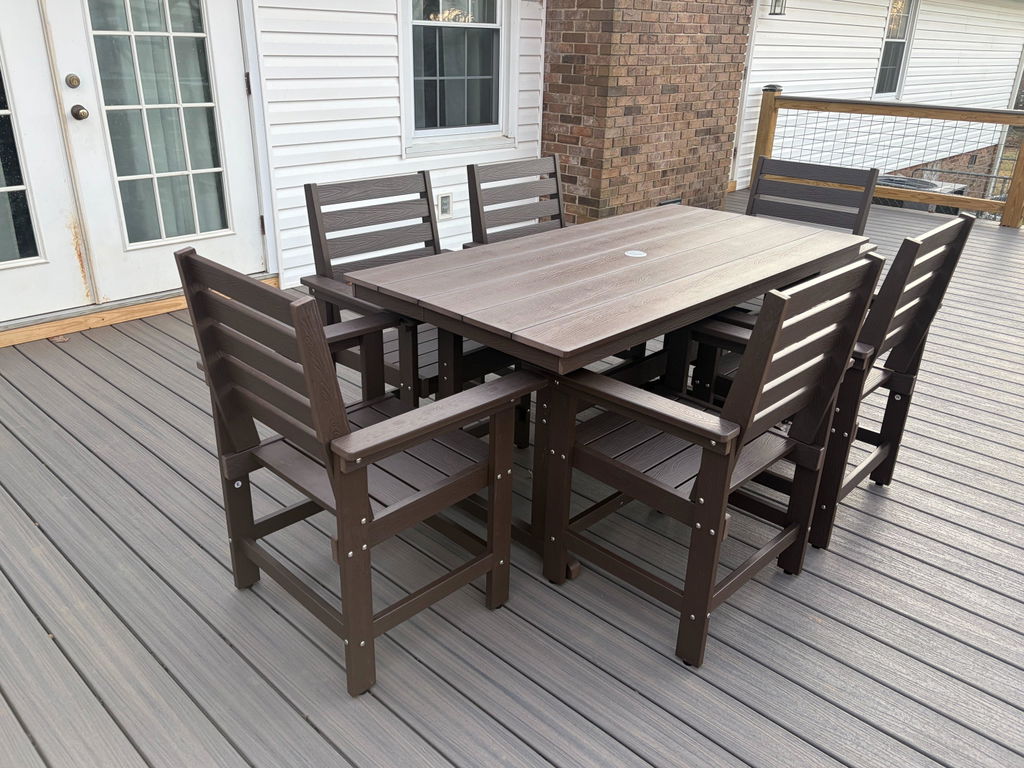 Coachella HDPS 4/6 Seats Outdoor Dining Table And Chairs Set