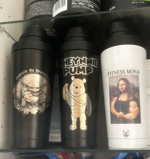 PROTEIN DU  BRAUCHST - EDELSTAHL SHAKER