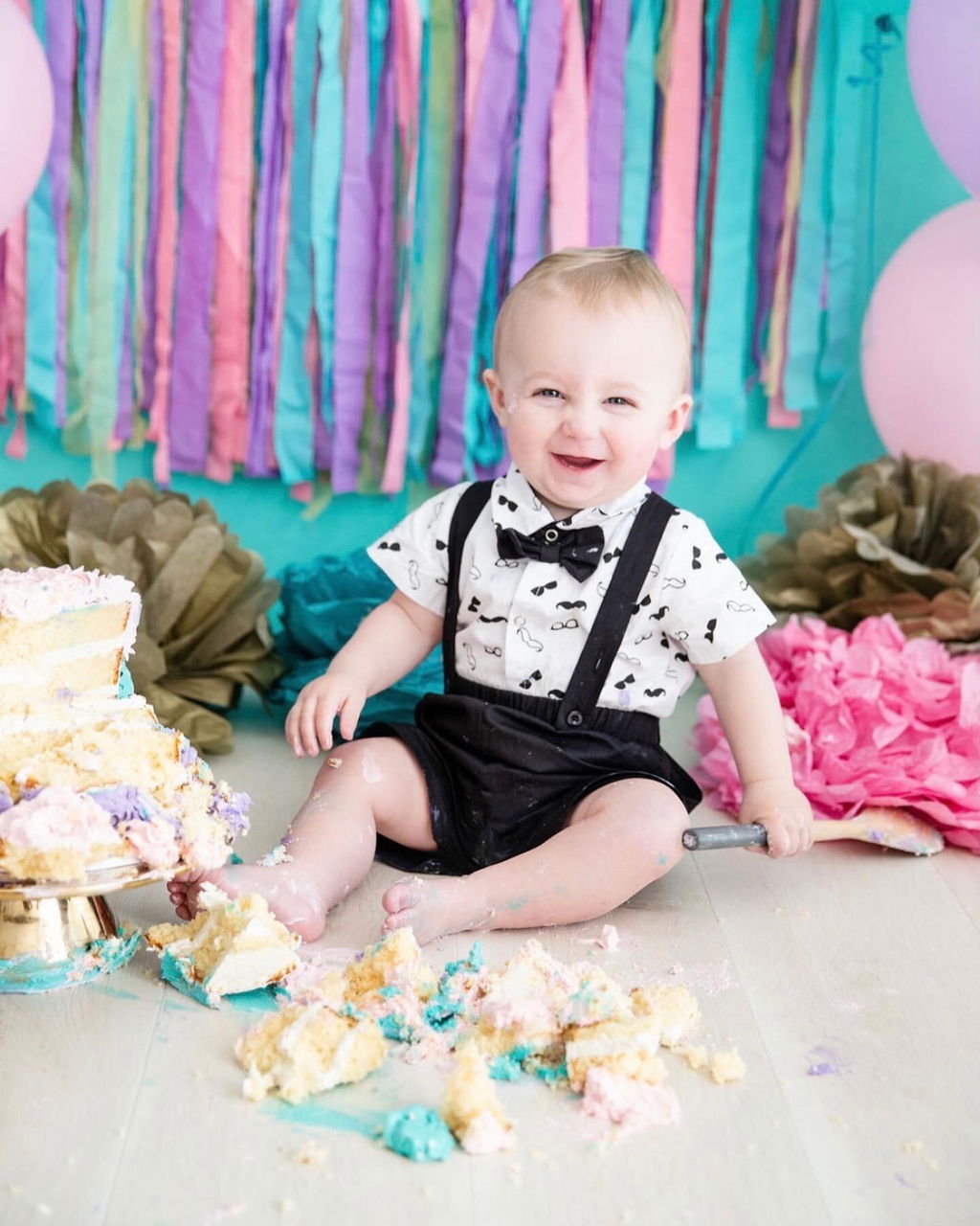 Tuxedo Shorts Set