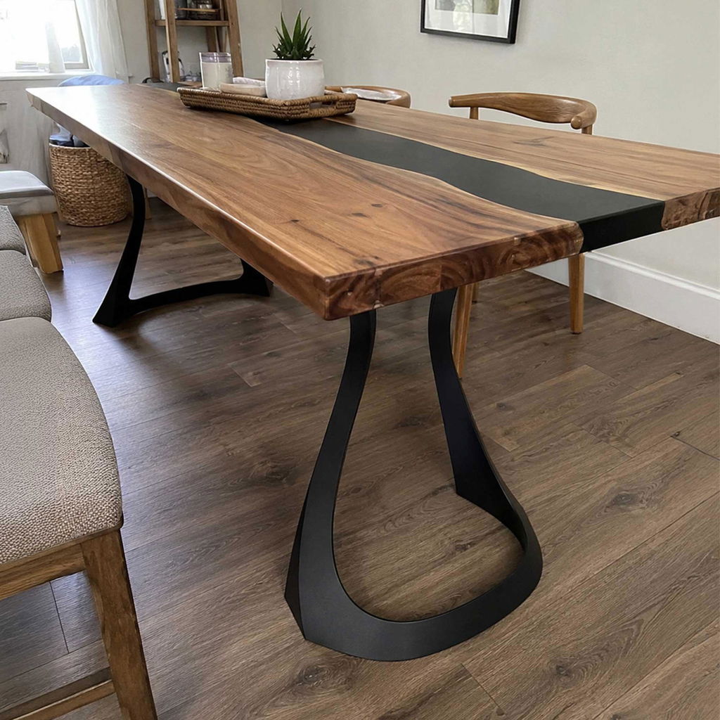 Dining Table with Fello Metal Table Legs for Rectangle Top
