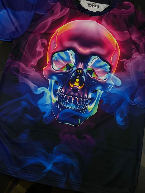 Glow Skull Oversized T-Shirt