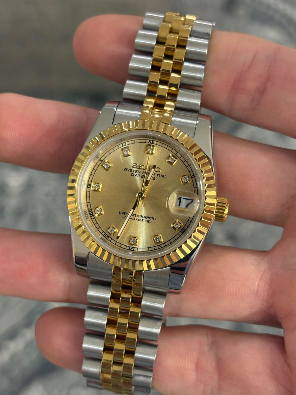 DATEJUST︱GOLD DIAMOND