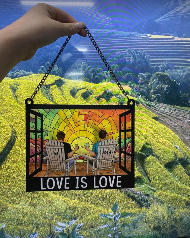 Customer photo of You Are My Rainbow - Personalized Window Hanging Suncatcher Ornament
