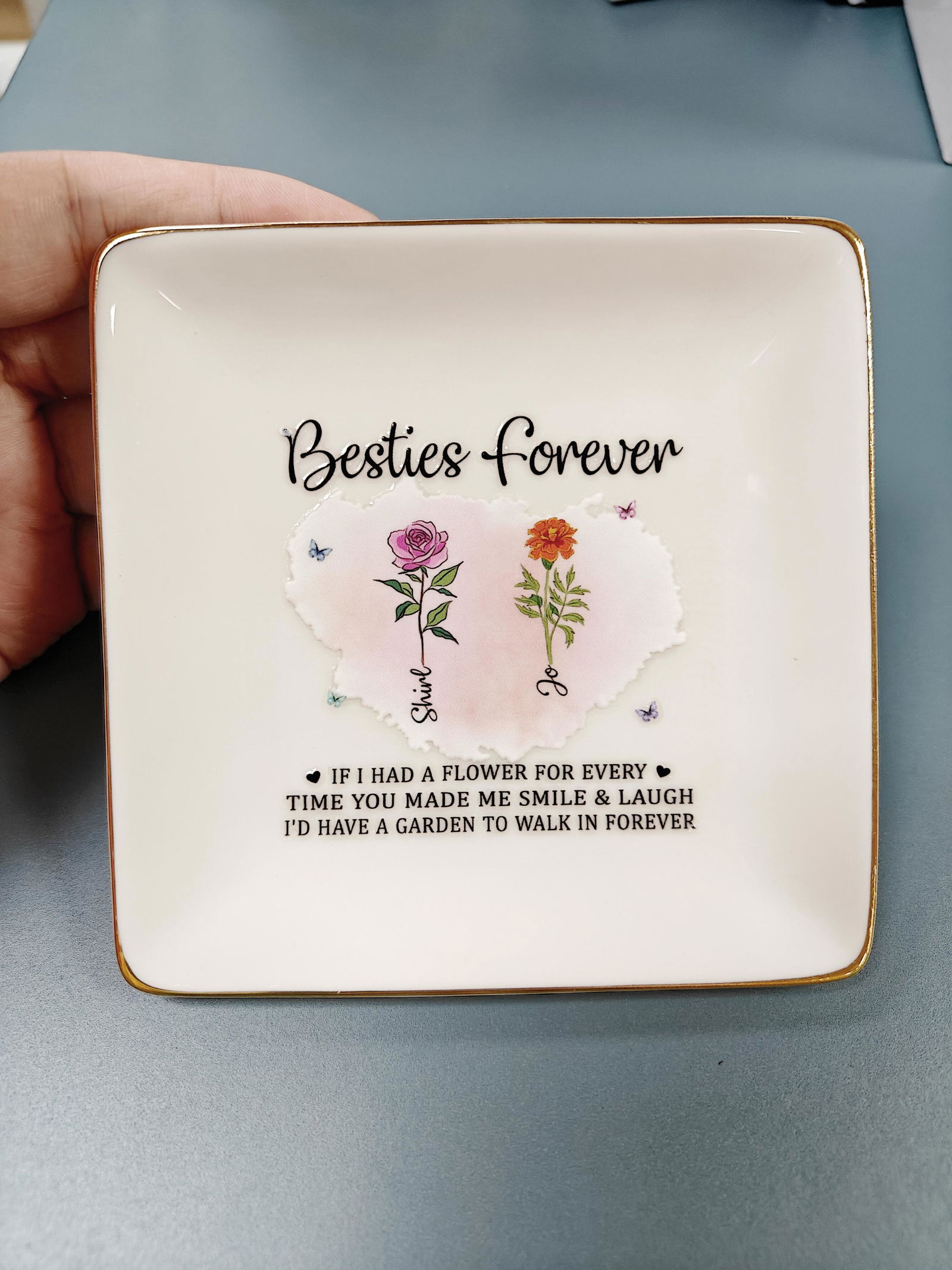 Customer photo of If I Had A Flower For Every Time You Made Me Smile - Personalized…