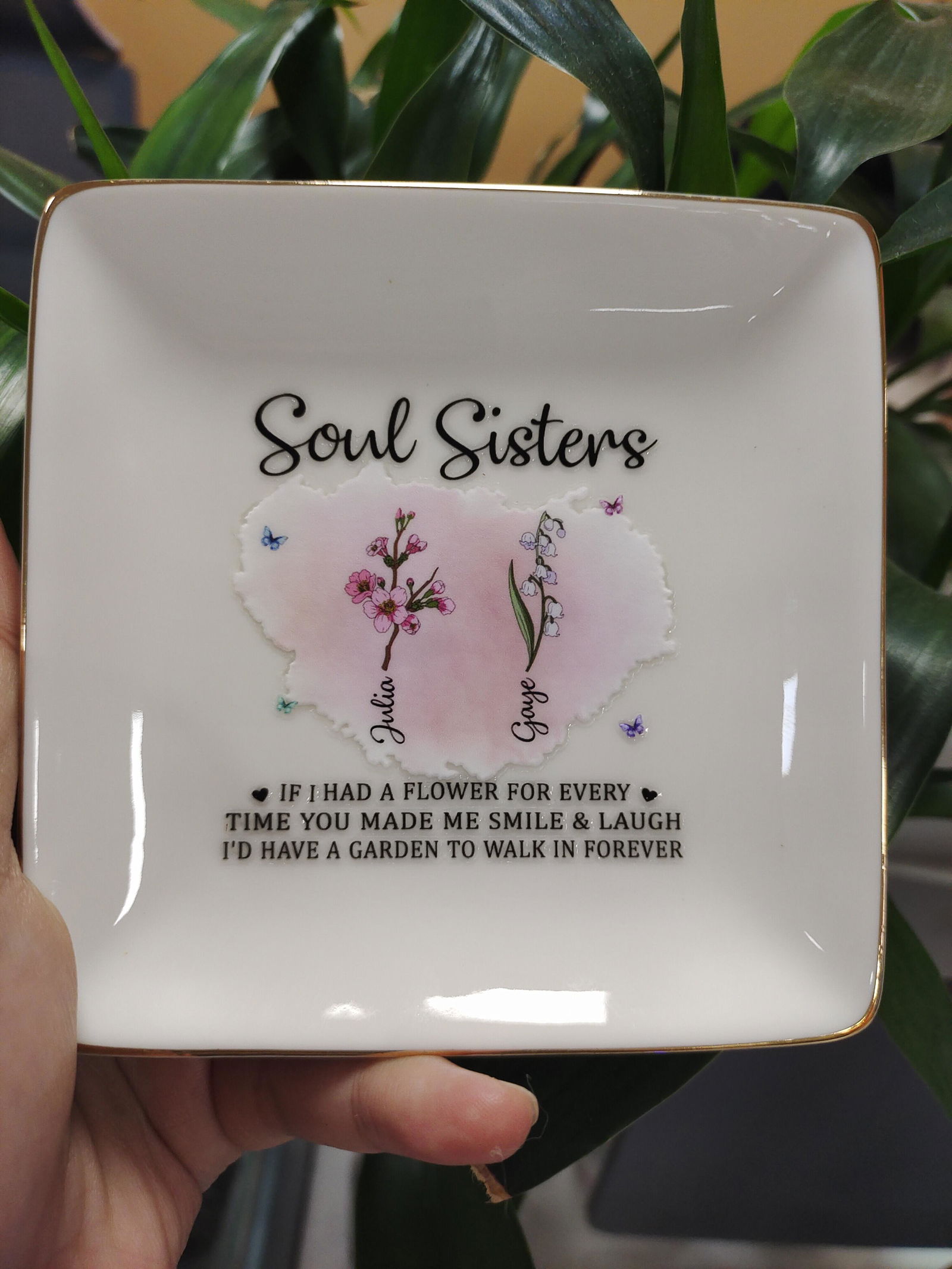 Customer photo of If I Had A Flower For Every Time You Made Me Smile - Personalized…