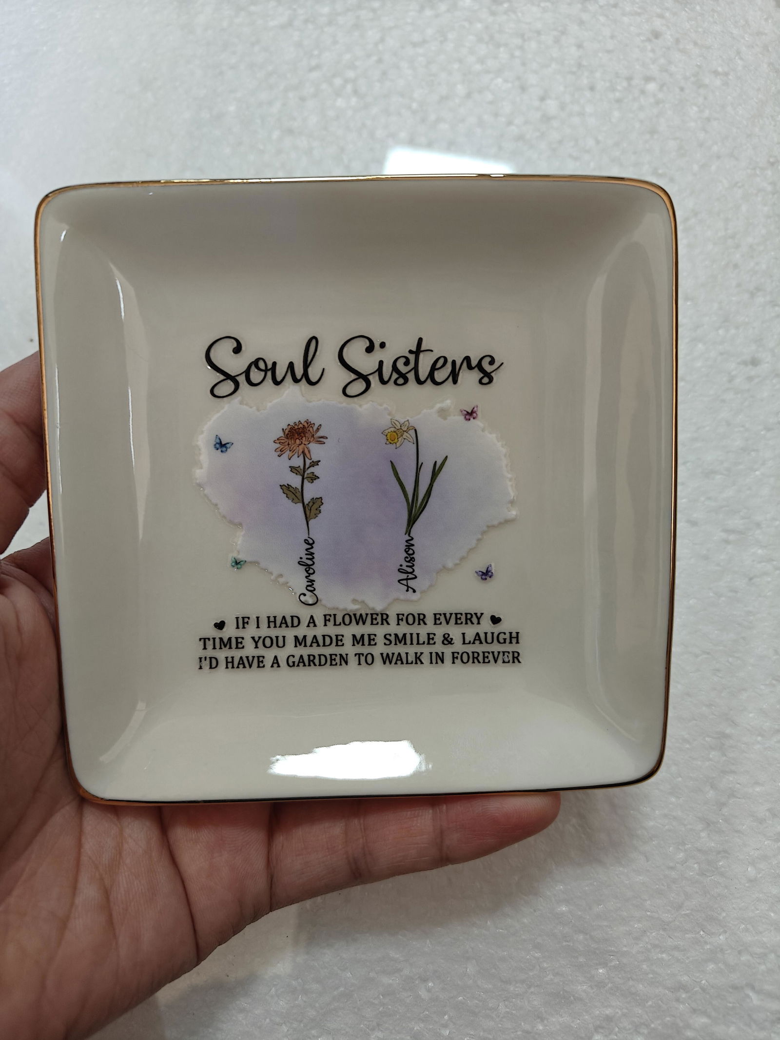 Customer photo of If I Had A Flower For Every Time You Made Me Smile - Personalized…