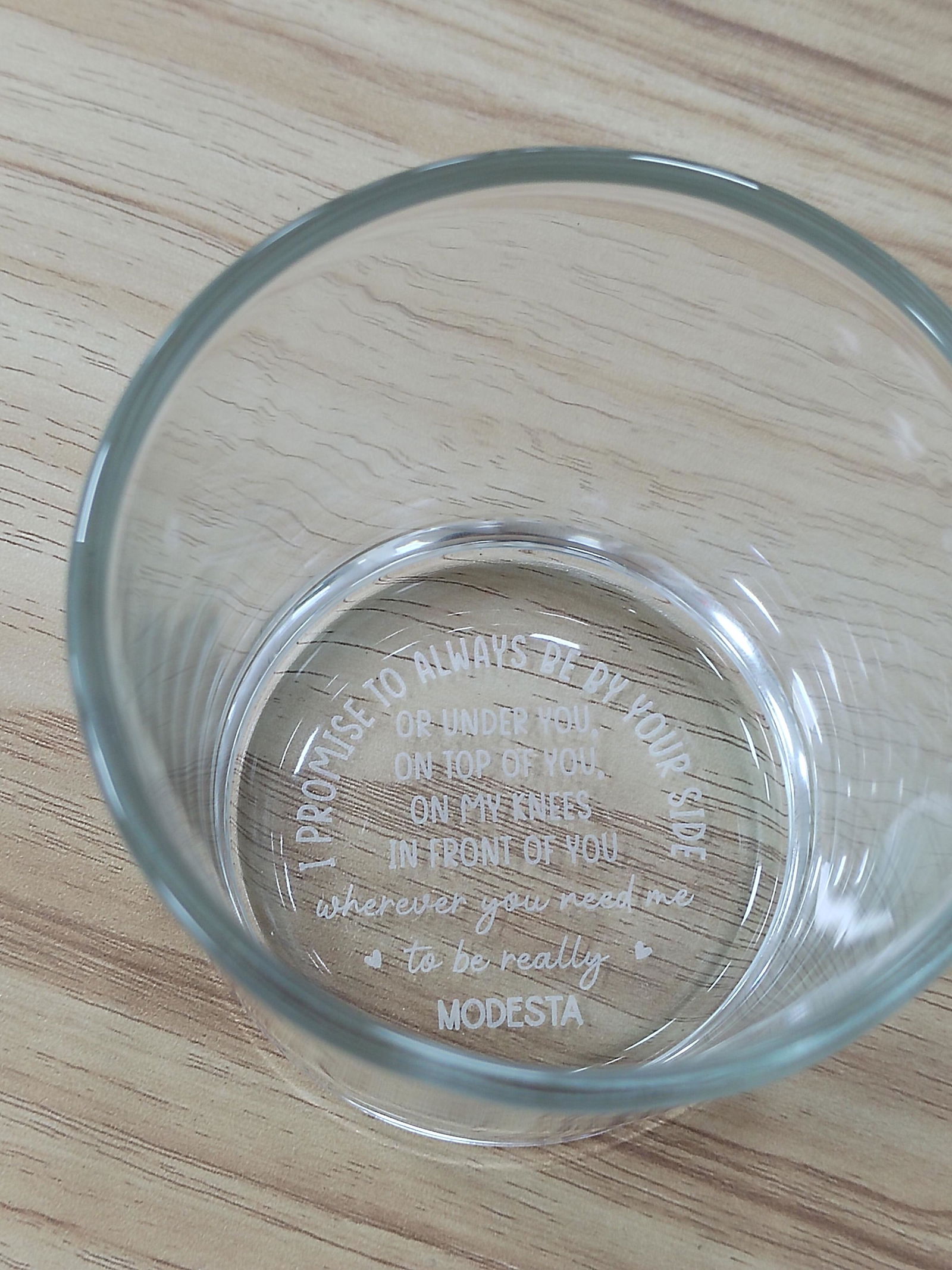Customer photo of I Promise To Always Be By Your Side - Personalized Engraved Whiskey…