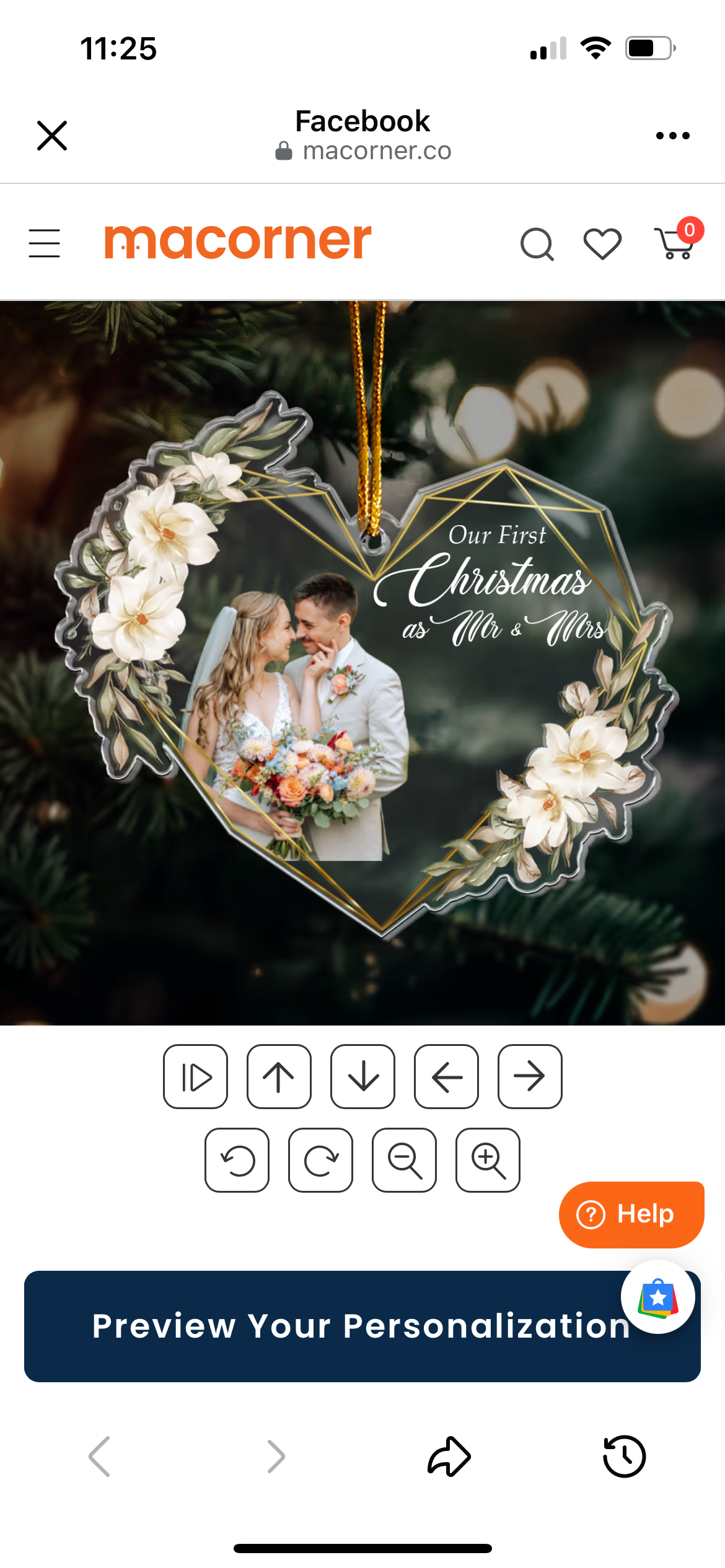 Customer photo of Our First Christmas Married As Mr & Mrs - 1st Xmas Together…
