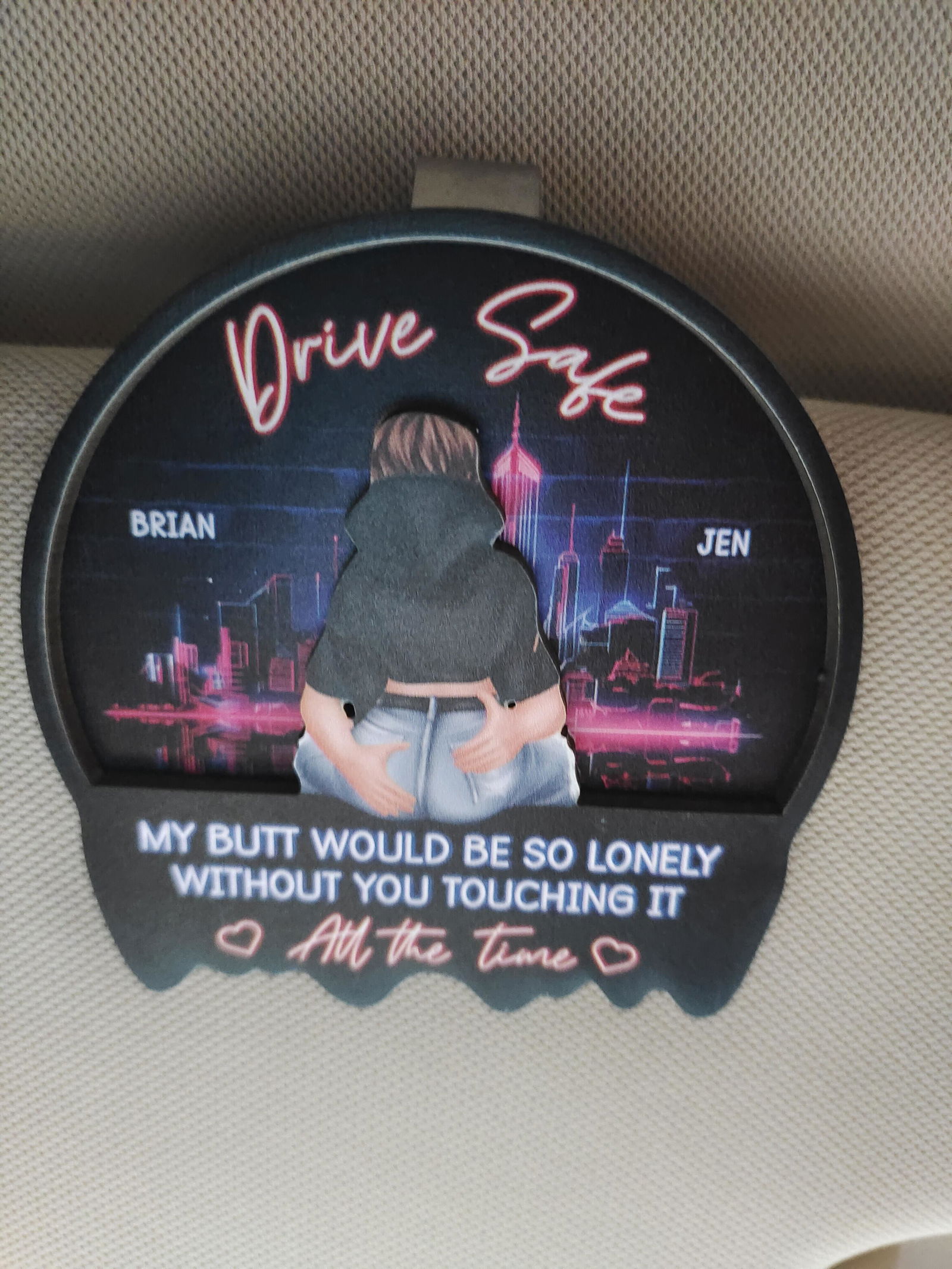 Customer photo of Drive Safe - Valentines Day Gifts For Husband, Boyfriend - Custom…
