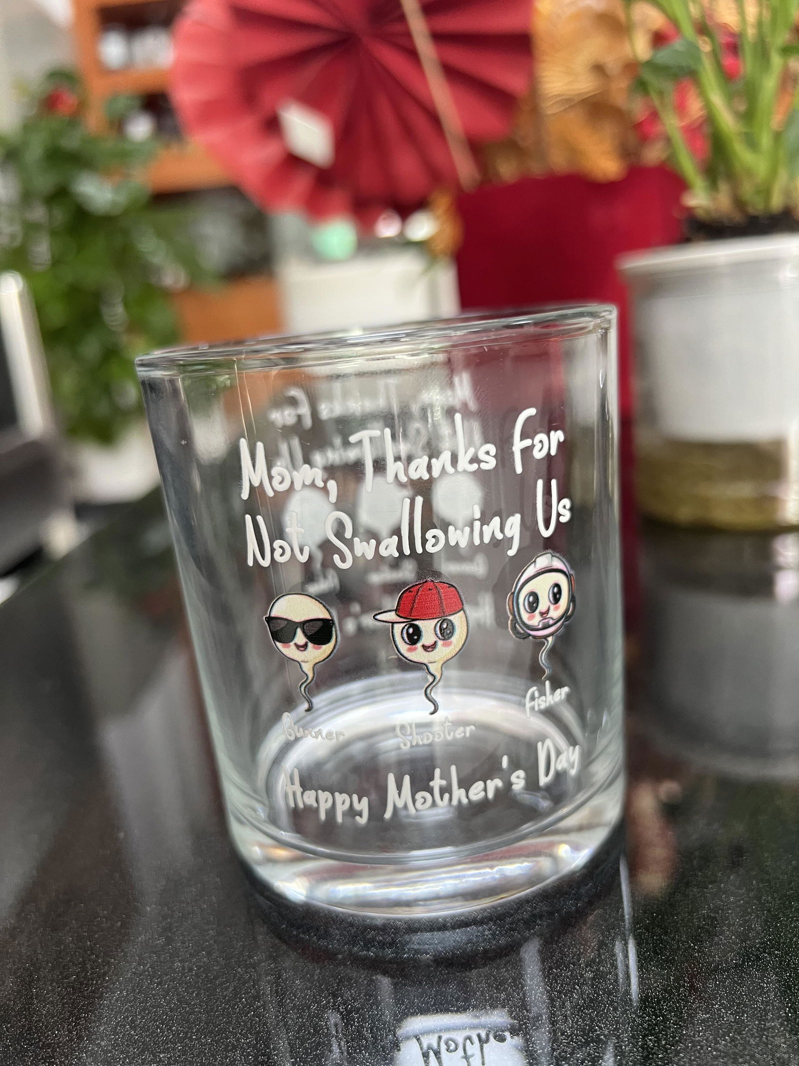 Customer photo of Thanks For Not Swallowing Us - Personalized Whiskey Glass