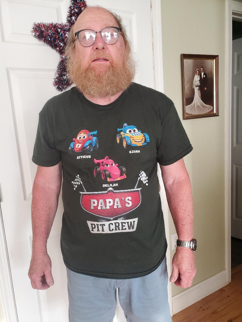 Customer photo of Daddy's Pit Crew - Personalized Shirt
