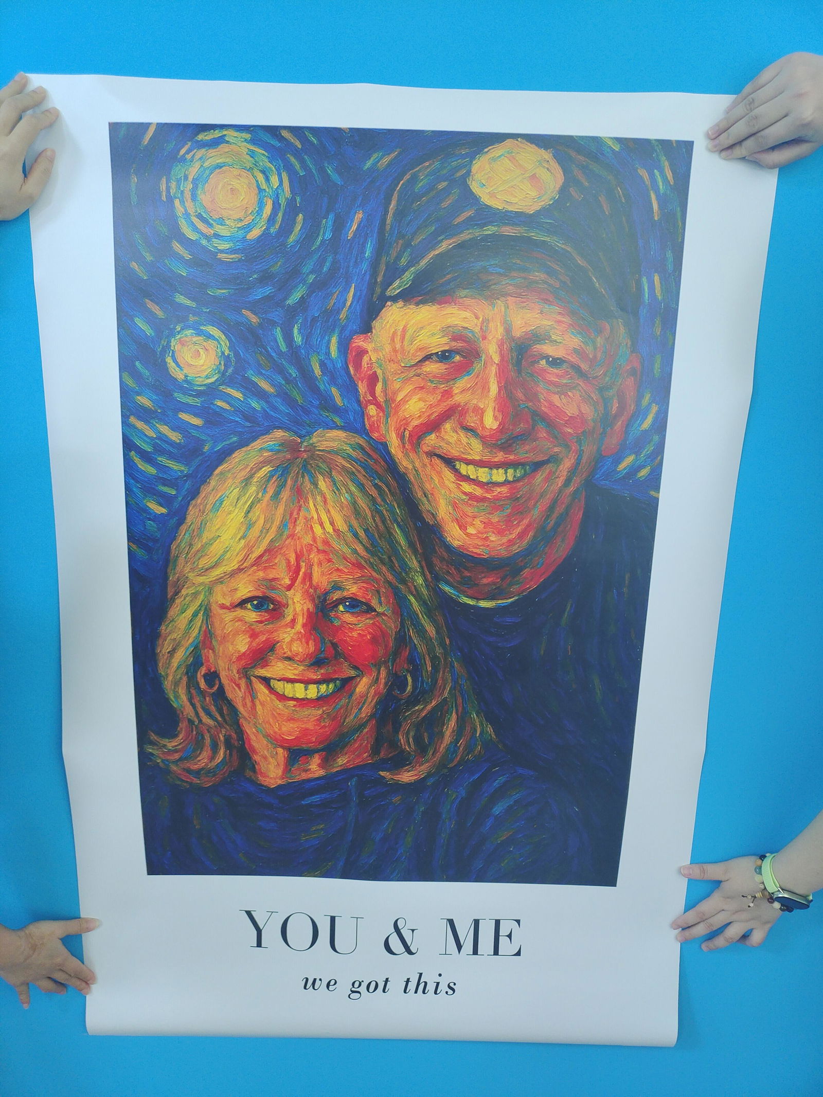 Customer photo of Van Gogh Wall Art You & Me We Got This - Personalized Photo Poster…