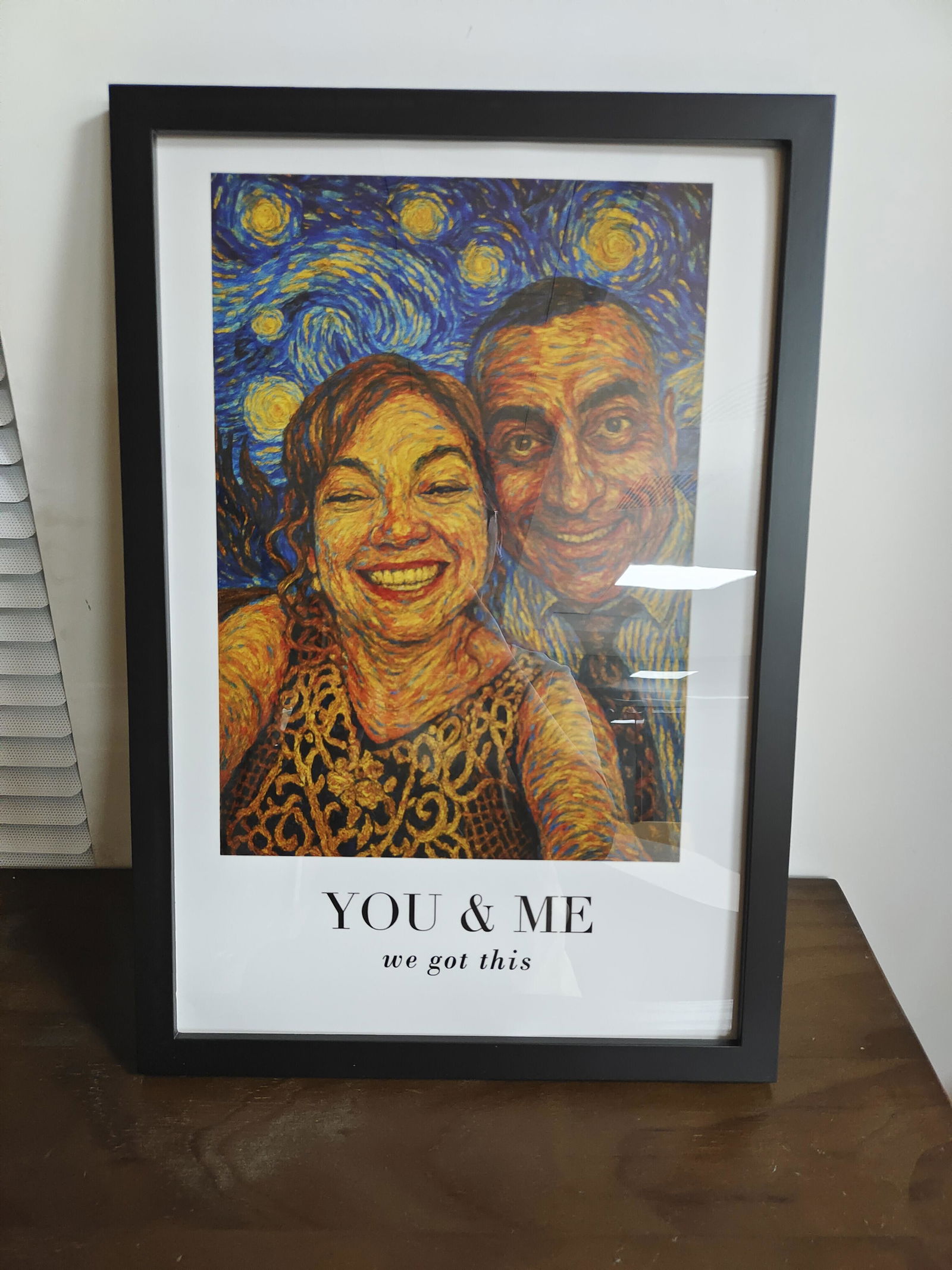 Customer photo of Van Gogh Wall Art You & Me We Got This - Personalized Photo Poster…
