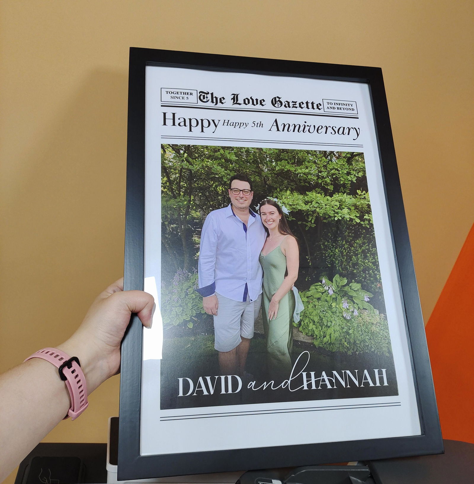 Customer photo of The Anniversary Times For Couples - Personalized Photo Poster