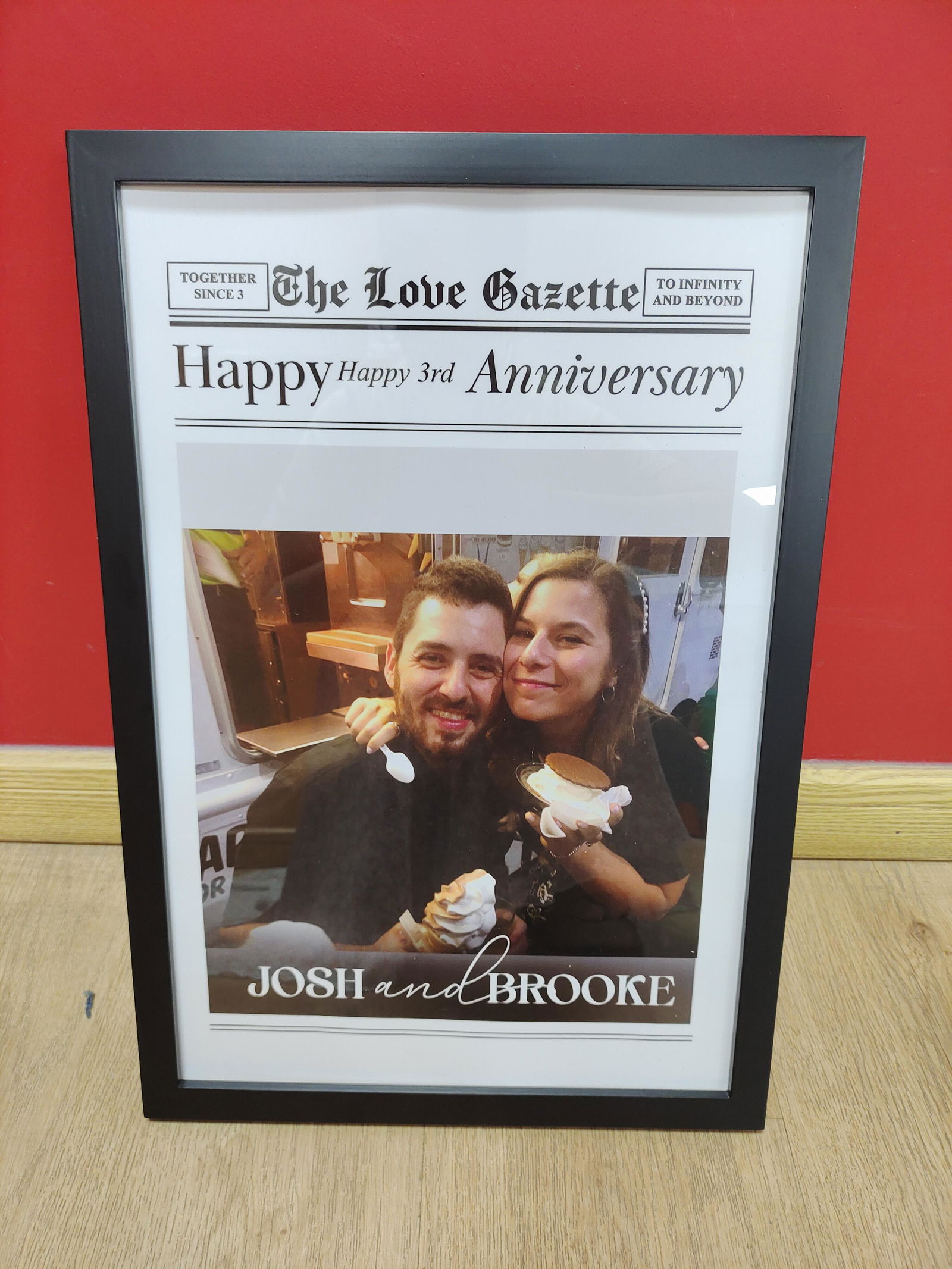 Customer photo of The Anniversary Times For Couples - Personalized Photo Poster