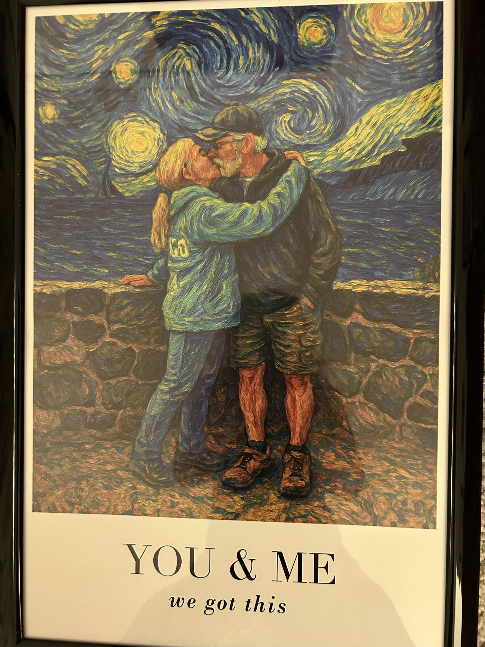 Customer photo of Van Gogh Wall Art You & Me We Got This - Personalized Photo Poster…