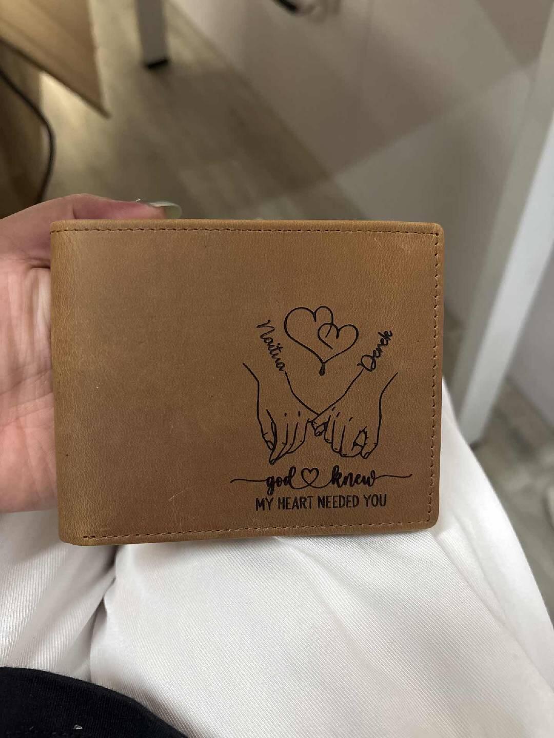 Customer photo of In Case You Need A Little Reminder - Personalized Leather Wallet