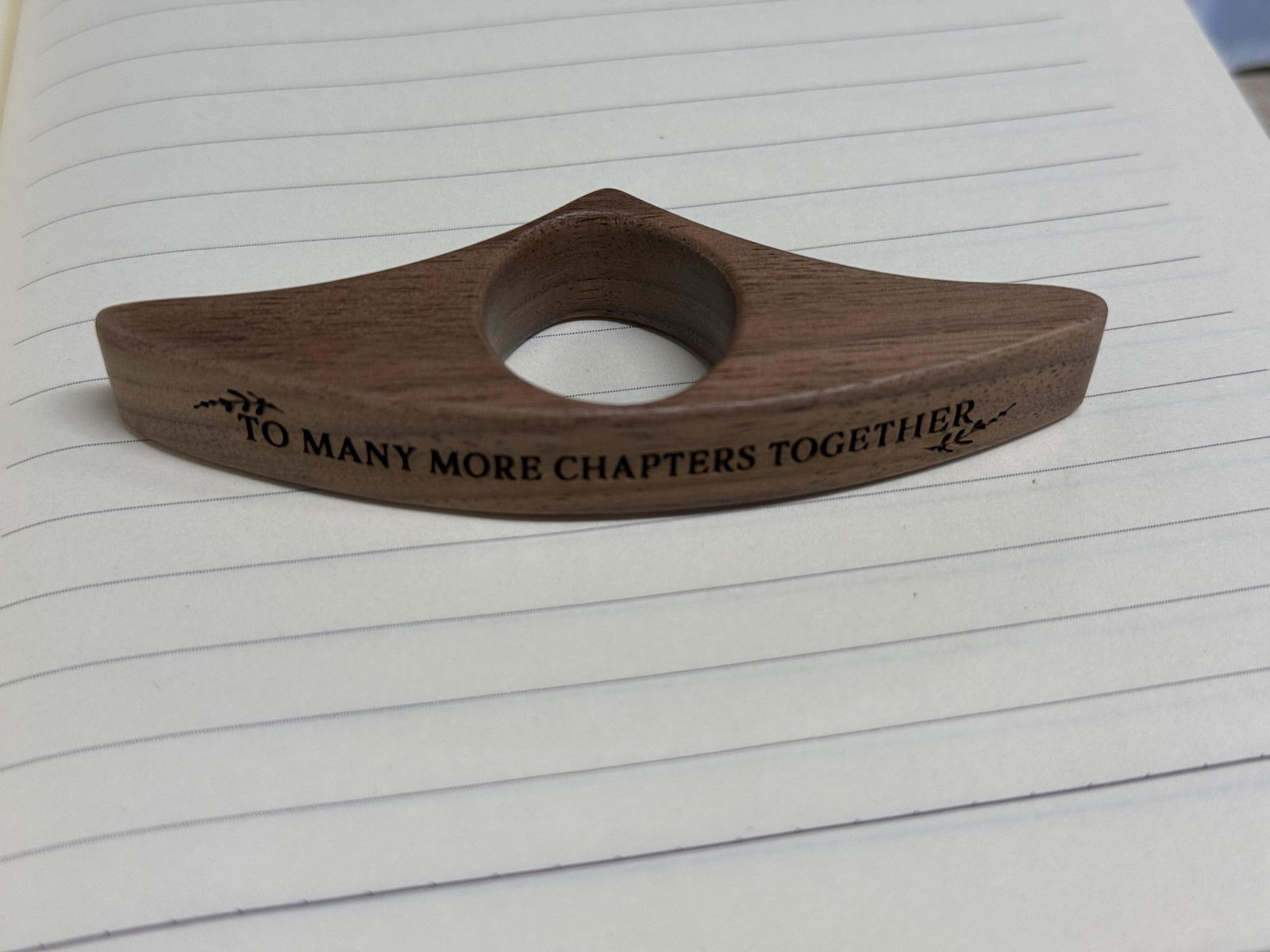 Customer photo of To Many More Chapters Together - Personalized Book Page Holder