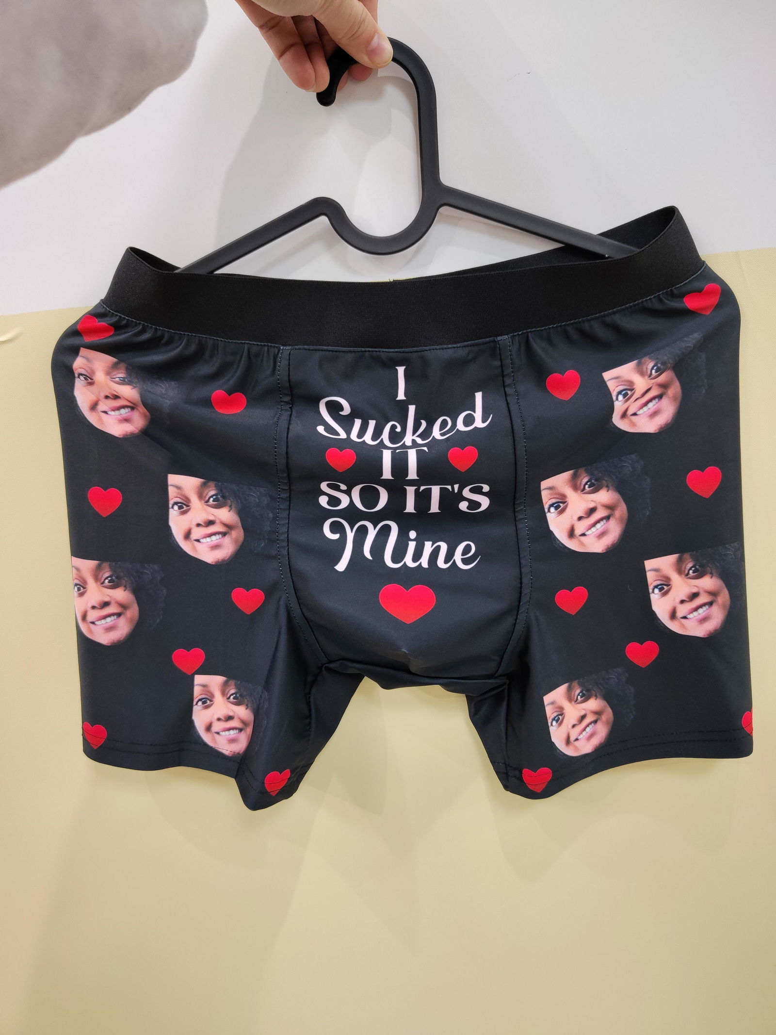Customer photo of I Sucked It - Personalized Photo Men's Boxer Briefs - Underwear…
