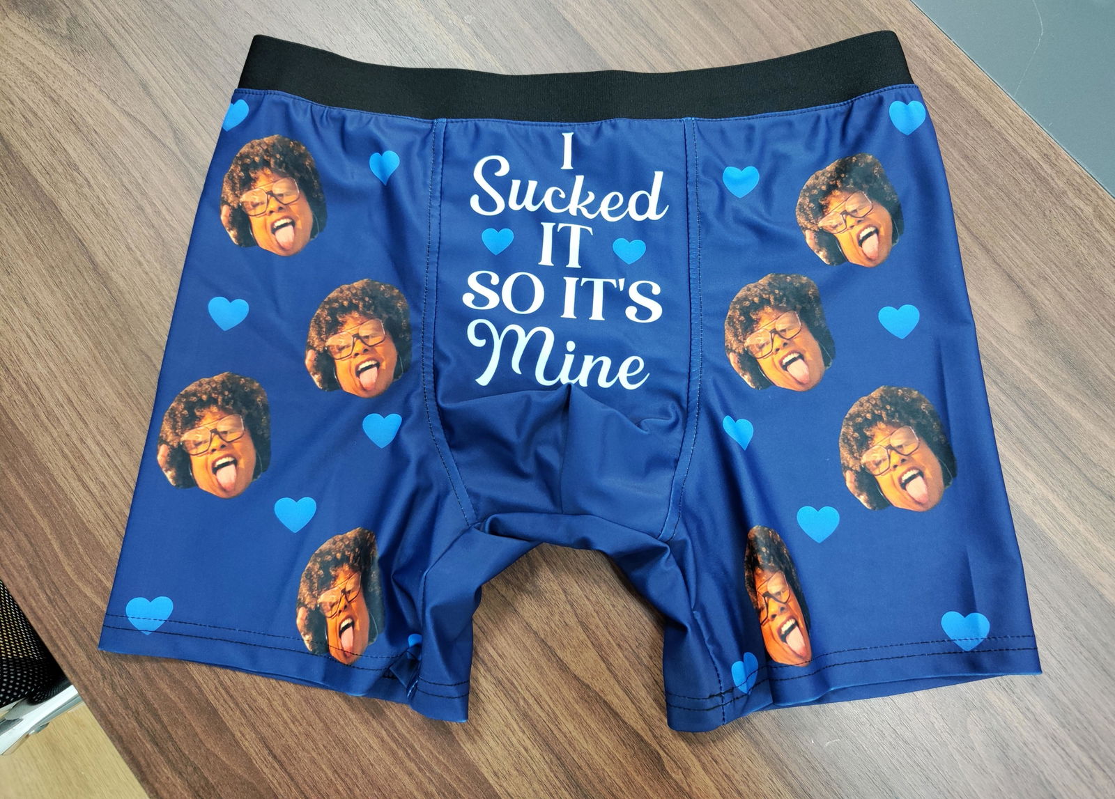 Customer photo of I Sucked It - Personalized Photo Men's Boxer Briefs - Underwear…