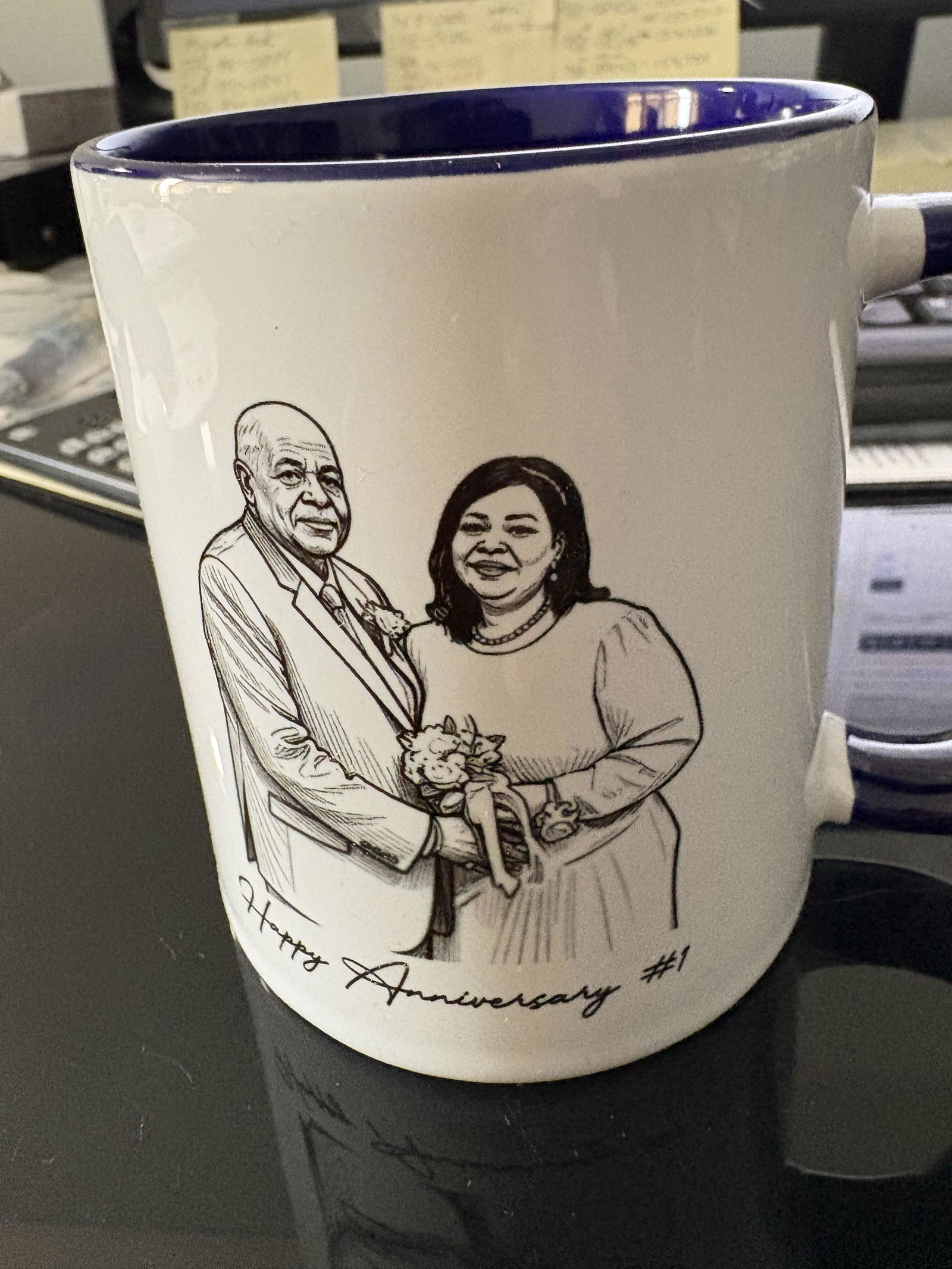 Customer photo of Custom Couple Photo Portrait How Lucky Are We Gift For Him, Her…