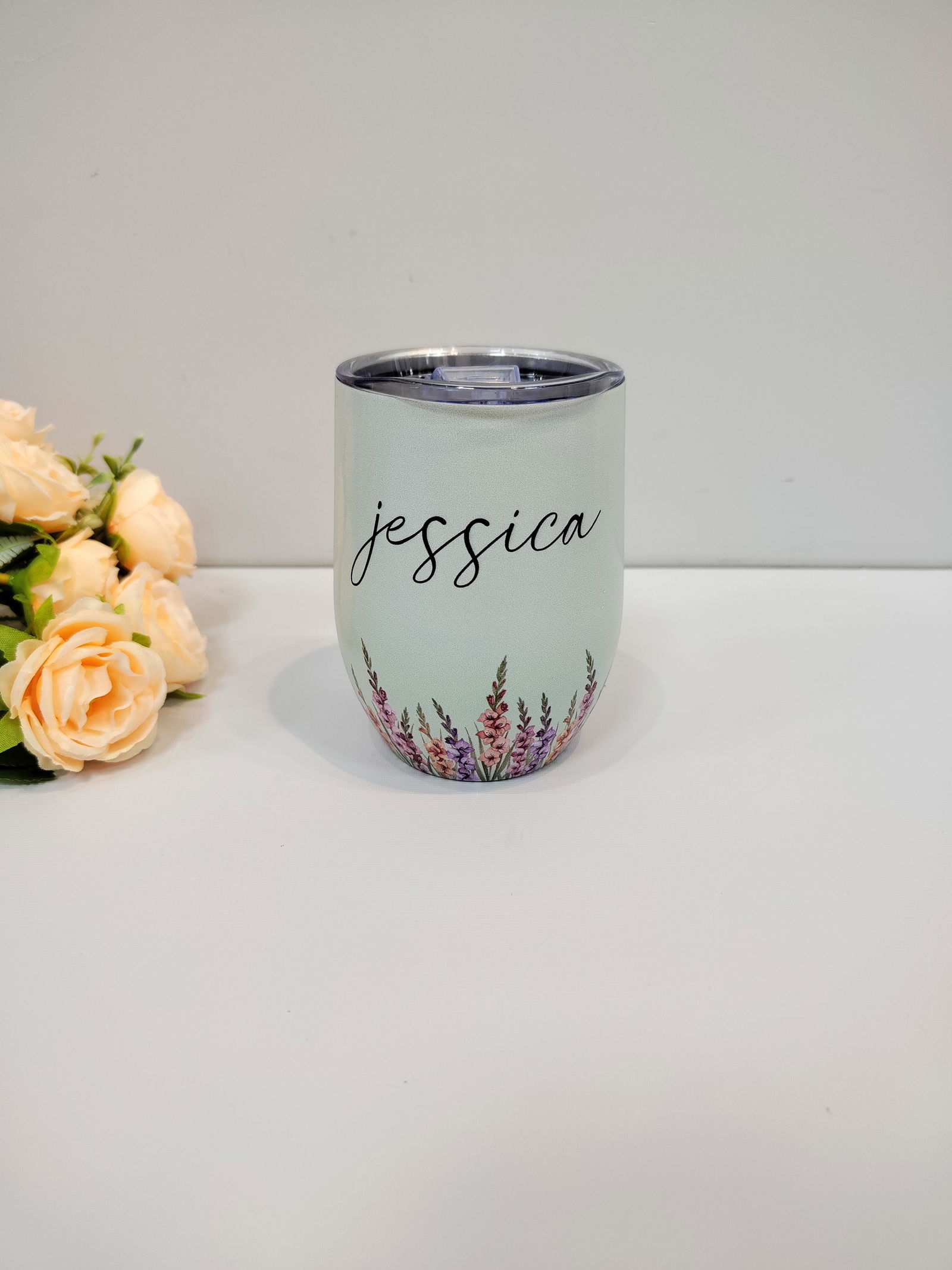 Customer photo of Custom Name & Birth Flower Birthday Gift For Her, Sisters…
