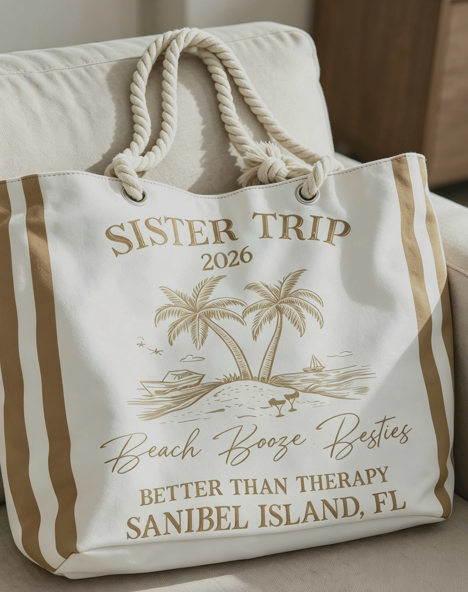 Customer photo of Girls Trip Summer - Personalized Beach Bag