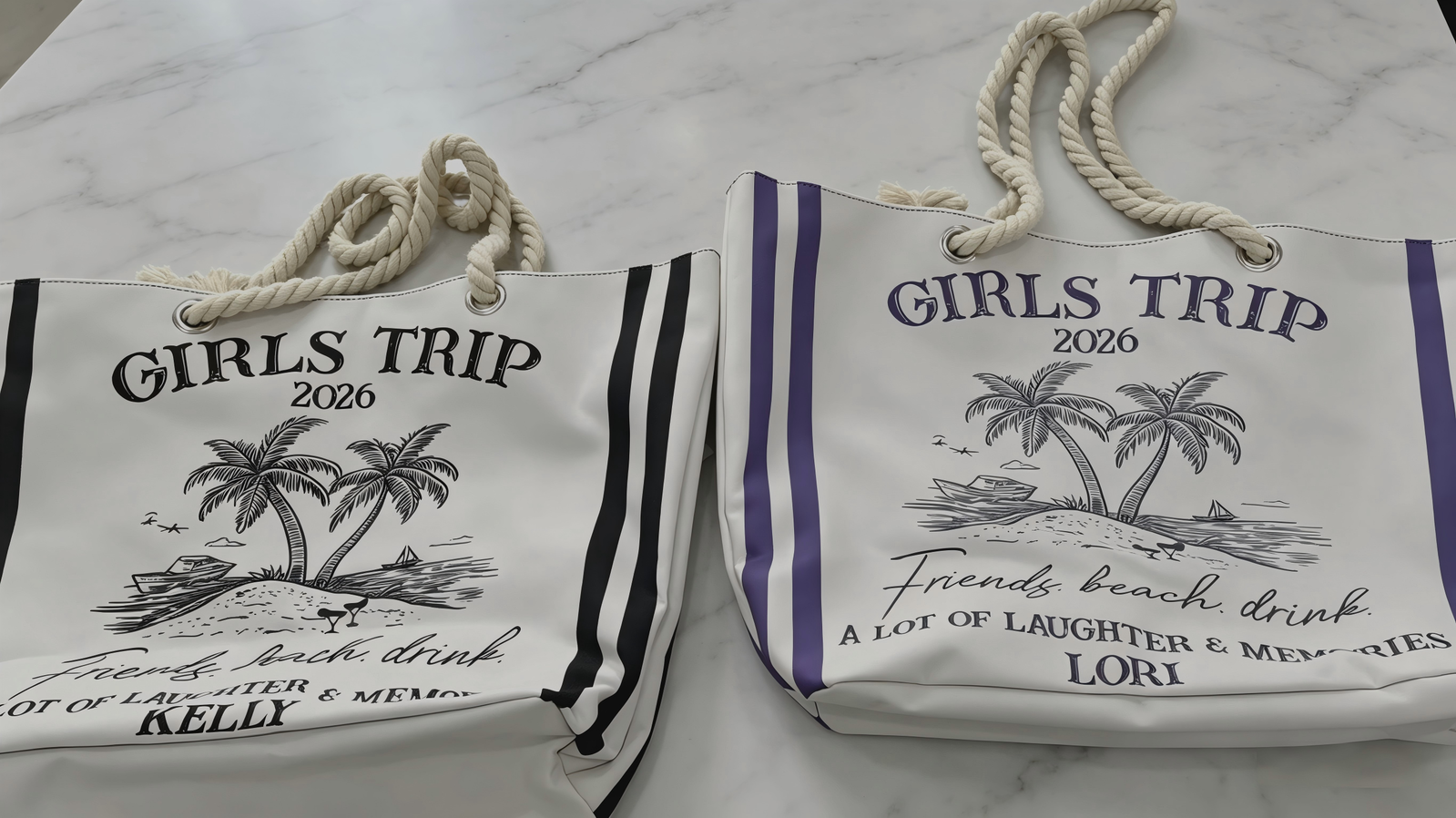 Customer photo of Girls Trip Summer - Personalized Beach Bag