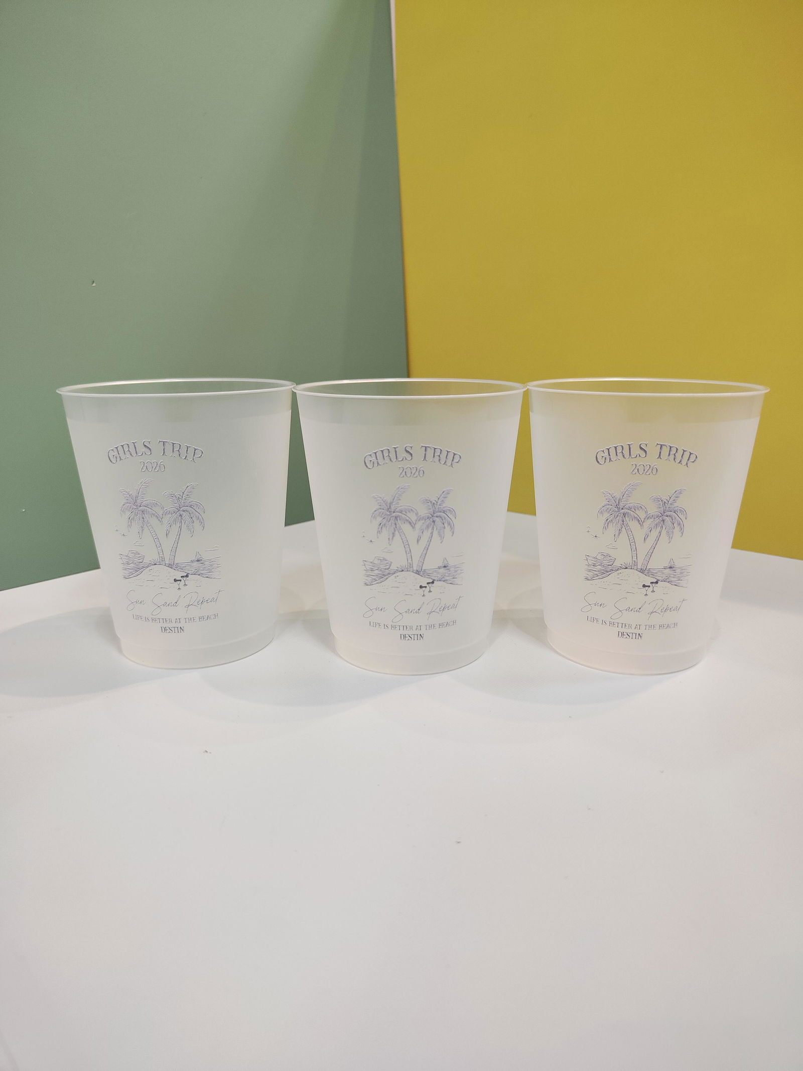 Customer photo of Girls Trip Summer Time - Personalized Cups