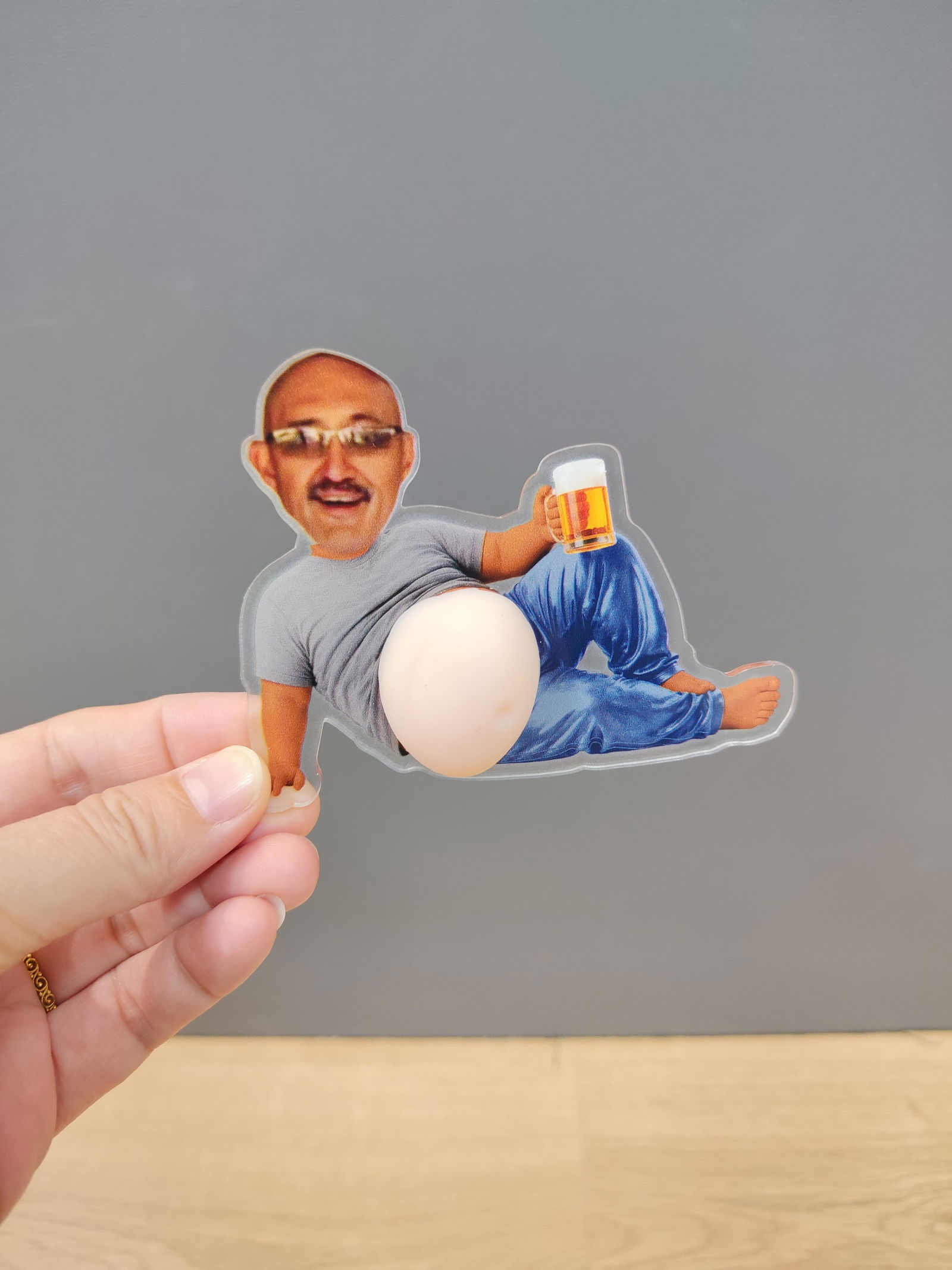 Customer photo of Funny Upload Face Gift For Dad Bod, Husband, Boss, Coworkers…