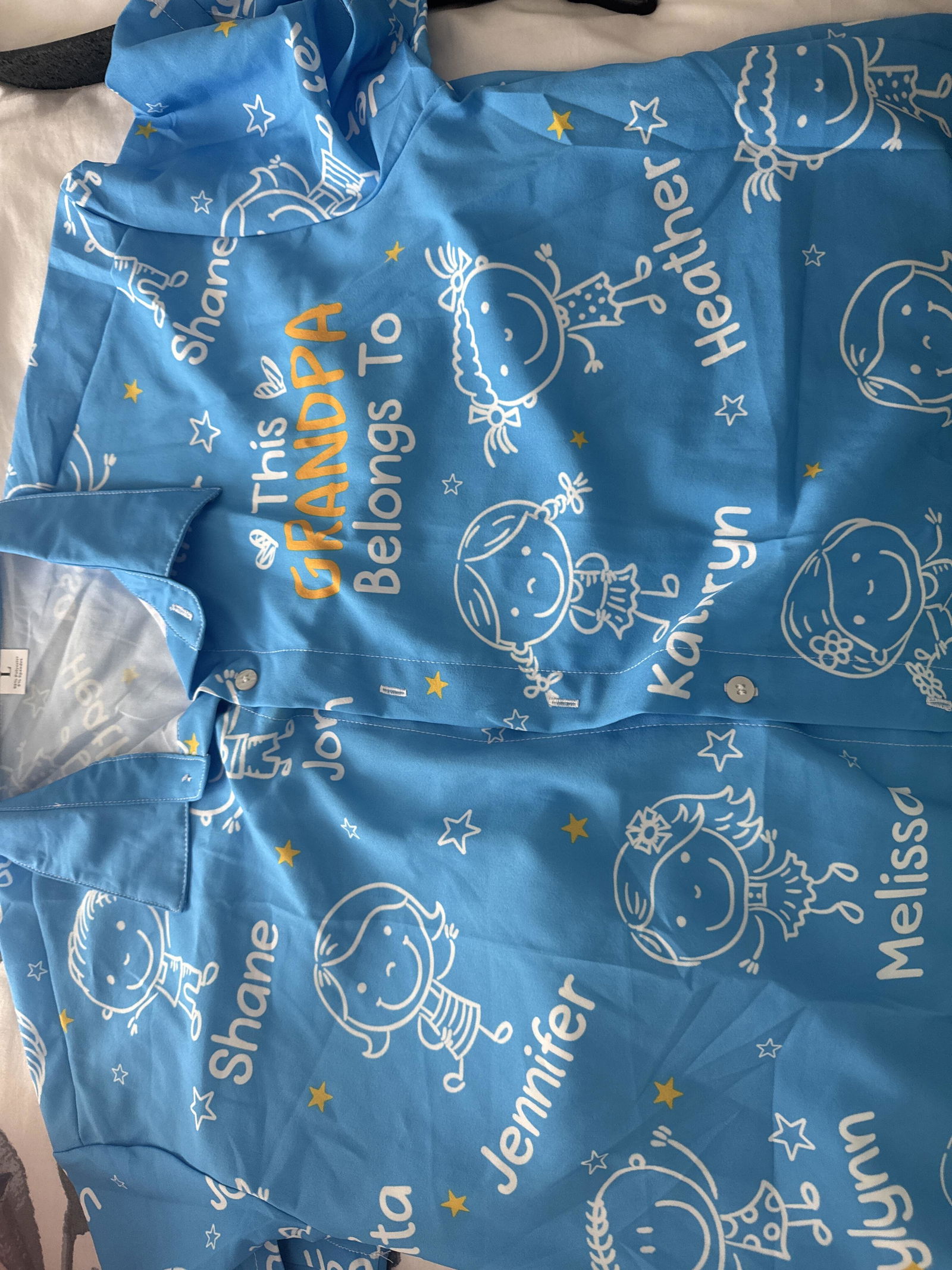 Customer photo of This Grandpa Belongs To Doodle - Personalized Hawaiian Shirt