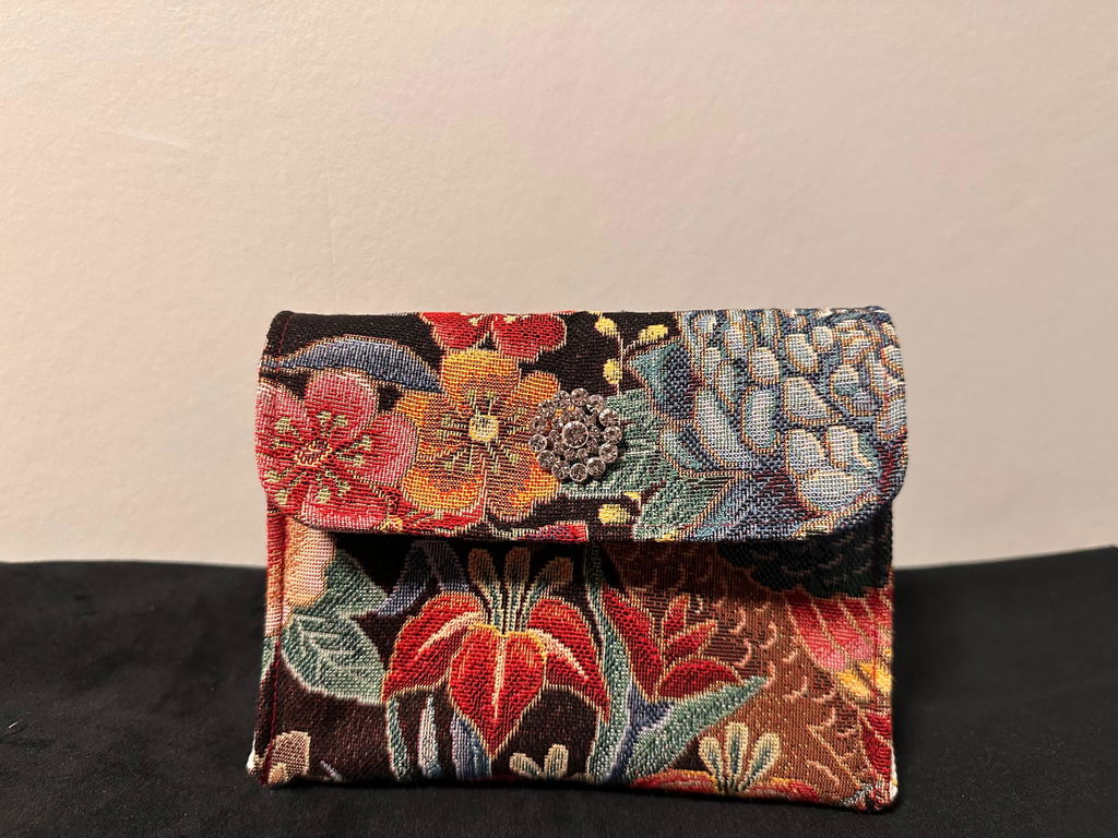 Bouton Anaé Strass fleur 20 mm